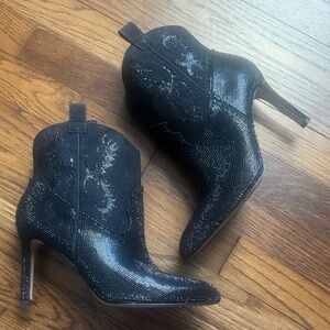Gianni Bini rhinestone western booties